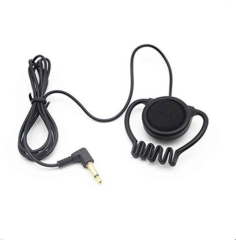 100er Pack Einseitiger Kopfhörer Mono Stereo Ohrhörer Weicher Ohrhaken Kopfhörer Ein Ohrhörer für Reiseleitersystem (Mono)