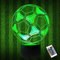 CooPark Fußball Geschenke, 3D Optische Täuschung Lampe mit Fernbedienung 16 Farben ändern, Fußball Thema Raumdekor Geburtstag Weihnachten Valentinstag Geschenkidee für Sportfan Jungen Jungen Mädchen