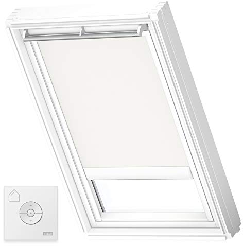 VELUX Original Solar Blackout Roller Blind (DSL), White Frame, MK06, White, Previous version
