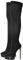 Only maker Frauen Stiefel über das Knie Elastische Overknees Spitze Zehen Stiletto Absatz Schwarz 41 EU
