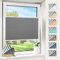 Magiea Plissee ohne Bohren verdunkelung, Thermo Plisseerollo Klemmfix, Grau 110x140cm(BxH), Verdunklungsplissee 100% lichtundurchlässig, Faltrollo für Fenster, Sichtschutz Sonnenschutz