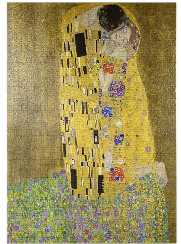 MyPuzzle Gustav Klimt's The Kiss (1907-1908) - Premium 1000 Teile Puzzle - MyPuzzle Sonderkollektion von Æpyornis