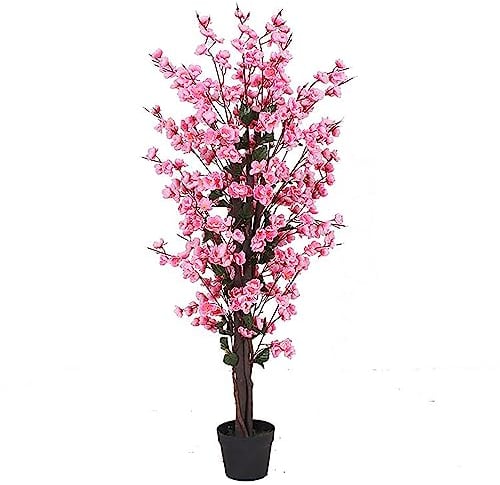 Leaf Design UK Arbre à Fleurs artificielles réaliste Rose torsadé 120 cm