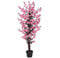Leaf Design UK Realistic Artificial Flower Plant Tree, Twist Pink, 120cm
