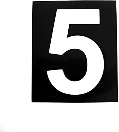 Magnetische Schablone, Höhe 20 cm, Zahl 5