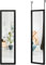 COSTWAY Specchio a Figura Intera Sopra la Porta, Specchio da Parete Lungo con Ganci per la Porta, Ideale per Camera da Letto Soggiorno Ingresso, 33x119 cm (Nero)