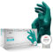 AMPri Guanti in nitrile turchese, 100 pezzi/scatola, taglia S, senza polvere, stile Clean Ocean by Med-Comfort: guanti monouso in nitrile nelle taglie XS, S, M, L, XL