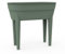 EDA - Fioriera alta Osaka 48 L - Zona ritenzione idrica - Piedi con tappo di scarico - Barra metallica di rinforzo - 77,1 x 37,6 x 68 cm - Verde alloro