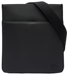 Lacoste Herren Flat Bag Crossover Tasche, Schwarz