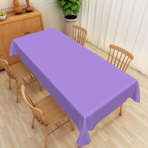 Tischdecke Weihnachten Lila Pflegeleicht Mit Saum, Tischtuch Tisch Decke Abwaschbar Und Bügelfrei, Abwaschbar Schmutzabweisend