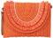 Generic Straw Handbags Raffia Woven Clutch Bag Straw Purse Summer Beach Crossbody Bags for Women Orange