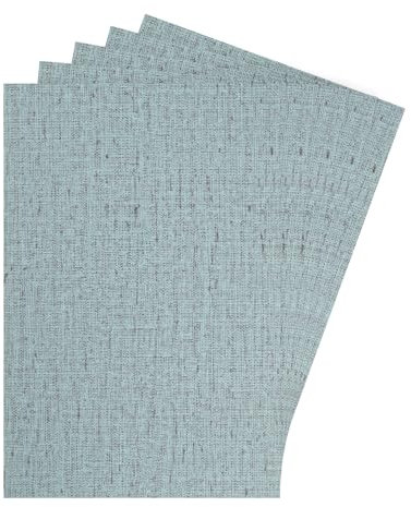 QUARKZMAN Puppenhaus Tapete und Bodenbelag 30 cm x 20 cm, Miniaturteppiche, Tiefblau, Papier, Fein, Edel, 5 Stück