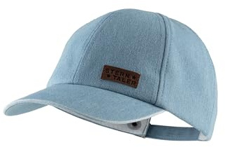 Sterntaler Basecap Jeans - Unisex Baseball Cap mit Metallschließe zur Größenregulierung - Sommer Basecap aus Jeansstoff - Sportive Baby und Kinder Schirmkappe, blau, Größe 51