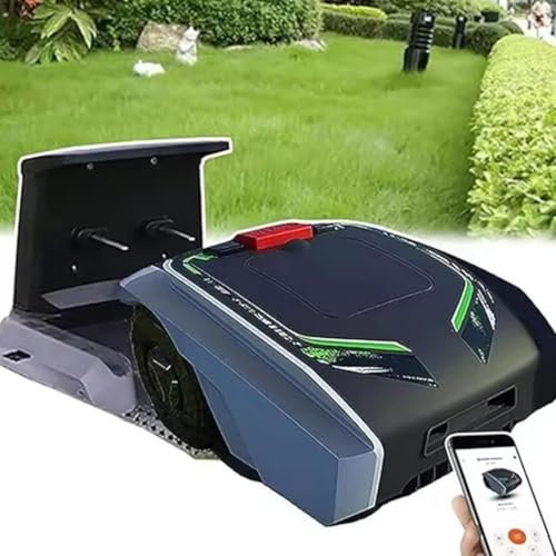 DPDZSW Robotic Lawn Mower - Cuts Up to 1500㎡, Remote Control grass cutting machine for Garden Lawns Green Belts Orchards garden reclamation, Ultra Quiet Mowing