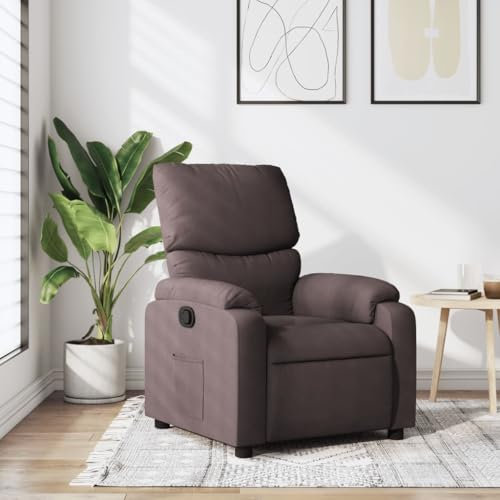 Cozynest Relaxsessel Fernsehsessel Liegesessel für Wohnzimmer, Ruhesessel Polstersessel, Stoff Relaxsessel Dunkelbraun Stoff