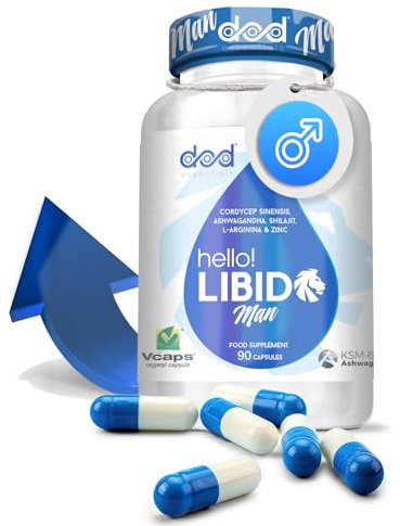 Potencia Hombres, TestoForce, Booster de fuerza con Shilajit, Zinc, L-Arginina, Ashwagandha KSM-66, Cordyceps Sinensis – Vitalidad, Energía y Bienestar Masculino - Dod Essentials