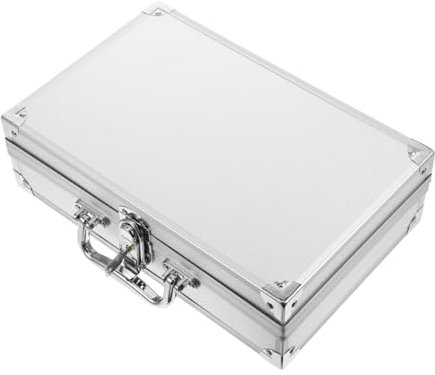 CRILSTYLEO Aluminum Alloy Tool Box Lockable Storage Box for Home Power Tools Electronics Travel Boys and Girls