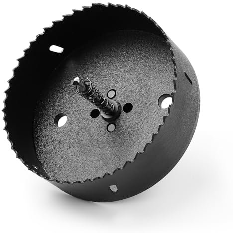 HSAWBIT Sega a tazza bimetallica HSS da 125 mm, M42 Fast Cut Extra Cobalto, profondità di taglio 45 mm, per lamiere in acciaio inox, legno, plastica, vari materiali