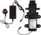 VerRich DC 12V Water Pump with Power Supply Adaptor 116PSI High Pressure Diaphragm Pump with Pressure Switch 4LPM 1GPM with 2 Adjustable Hose Clamp for Water taps,Motorhome,RV