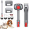 Hundebürsten Aufsatz für Dyson, Hundebürste Staubsauger, Tierhaarbürste für Dyson Aufsatz V15 V12 V11 V10 V8 V7, Katze Hunde Tierhaarbürste Adapter für Dyson Staubsauger, Pet Grooming Kit