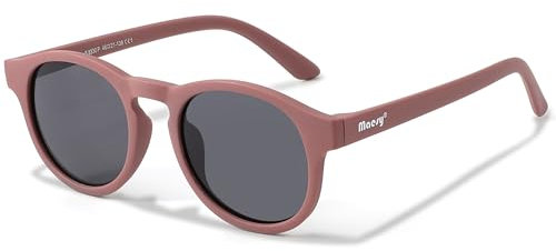 Maesy Kinder Sonnenbrille für 6-12 Jahre - UV400 Polarisierter Schutz - Flexibler und Biegsamer Rahmen - Sichere und Bequeme Sonnenbrille Kinder - Lila - Novi