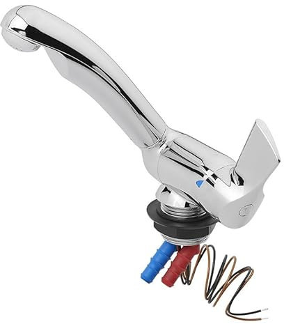 Mitigeur Céramique Style 12V Ø33mm - Pliable Chrome pour Camping-car & Bateau
