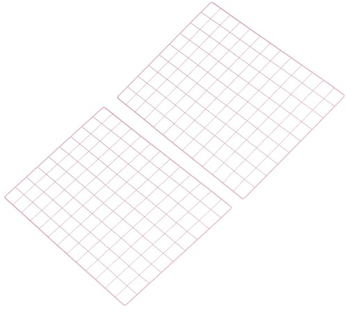 PATIKIL Wire Wall Grid Panel 65x45cm, 2 Pack Board Photo Pictures Memo Display Grid Panels Hanging Organizer Wall Decorative Panel for Home Office Wedding, Pink