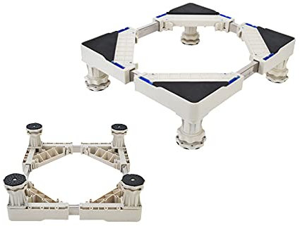 Base Lavatrice, Mini supporto per lavatrice, larghezza regolabile 30-48 cm, supporto verticale per condizionatore d'aria, piedistallo sotto il bancone, base per fabbricatore di ghiaccio, per contenit