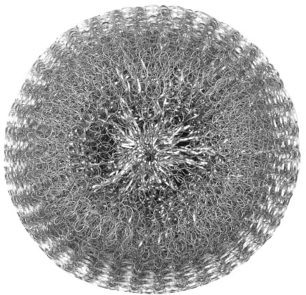 Jantex Galvanised Steel Scourer, Pack of 10 | Cuts through burnt food and grease efficiently to maintain pristine commercial kitchens and hygienic cookware.