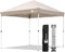 Sunula Pavillon 3x3 Wasserdicht Stabil Winterfest, Faltpavillon 3x3m mit Verdickten Röhren, Partyzelt Pavillion Klappbar für Camping Festival Party, Khaki