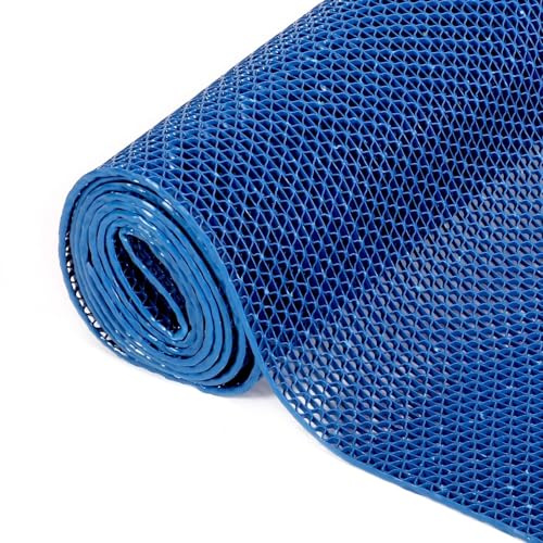 Meterware PVC Bodenmatte Breite Grau Saunaläufer Duschmatte Bodenrost Antirutschmatte Gummimatte PVC Matte - for Pools, Sauna, Spa, Duschen, Umkleiden,1/5'' Dick, 1/1,1/1,2/1,3/1,4m, 1-20m,(1.1*10m)