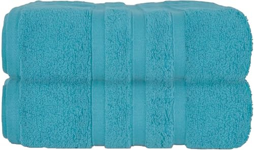 Uk Furniture 2 Pack Extra Large|95x200cm| Super Jumbo Bath Sheet Towels100% Egyptian Cotton 700GSM Super Soft Towel Set. (Aqua)