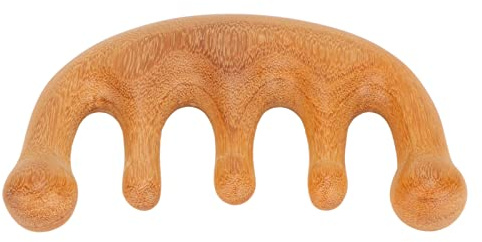 Wood Wide Tooth Hair Comb Scalp Massage Comb for Head Neck Shoulders Hands and Arms Stress Relief Boxwood