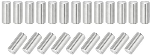 QUARKZMAN 22pz 8mm x 18mm, Cilindrica Perno in 304 Acciaio Inox, Spina Centraggio, Perno di Supporto in Metallo, Perni per Produzione Meccanica Industria Installazione Mobili, Argento