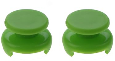 2PCS Grips Extender Caps ，Compatible For PS4 PS5 Xbox 360 /Xbox One Controller Joystick Cover Thumb Stick Grip Game Accessories Medium Size(Green)
