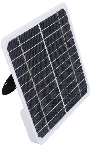 Greensen Väggsolpanel 20W 5V IP68 Vattentät 9,8 Fot Kabel | ABS-material, justerbar fäste, kompatibel med övervakningskamera, utomhusövervakning, 3 meter laddningskabel
