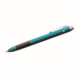 Tombow Mehrsystemstift Zoom L102 Kugelschreibermine schwarz/rot + Druckbleistiftmine peacock green