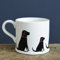 Sweet William Black Labrador Mug (row of labs)