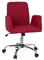 hjh OFFICE 723031 Living Stuhl Flow Stoff Rot Bürostuhl Drehsessel gepolstert mit Rollen & Wippfunktion, höhenverstellbar