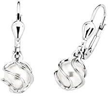 Amor Ohrhänger 925 Sterling Silber Damen Ohrschmuck, Silber, Kommt in Schmuck Geschenk Box