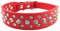 Newtensina Haustier Kragen Bling Welpen Halsband Niedlicher Hundehalsband mit Diamante für Mädchen - Red - XXS