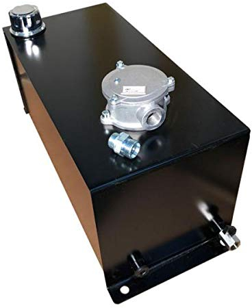 Hydrauliköltank Stahl, mit Rücklauffilter, Ablasshahn und Füllstandsanzeige, 55 Liter Fassungsvermögen, Öltank, Ölbehälter, Aggregattank