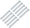 sourcing map Goupilles trou unique 8mmx70mm Acier zingué tête plate 10Pcs