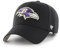 '47 NFL Baltimore Ravens MVP Unisex-Baseballkappe, Verstellbarer Klettverschluss, Einheitsgröße, Team Logo, Farbe Schwarz