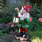 Gnome Statue Large Gnomes Garden Ornament Sculpture Decorative Outdoor Mood lighting Solar Glow Resin Figurine Lawn Patio Décor glow in the dark garden ornaments (Red Hat Gnome(30x14cm))