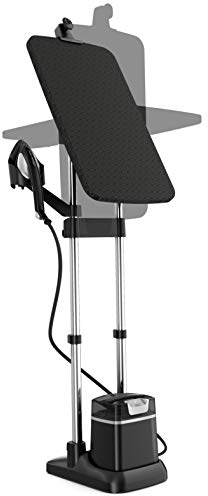 Calor Ixeo+ Défroisseur tout-en-un, Planche Smart Board intégrée 3 positions, Fer vapeur, Défroisseur, Technologie Twin Boiler, Pression de la pompe 5 bars, Ultra-léger QT1510C0