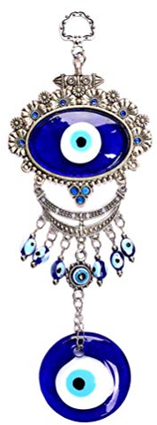 BESPORTBLE Blauer Böser Blick Wandbehang Nazar Boncuk Perlen Türkischer Glücksbringer Nazar Auge Anhänger Auto Wand Fenster Büro Zimmer Dekoration Geschenk Autospiegel Anhänger Wanddekoration
