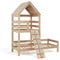 VitaliSpa Hausbett Teddy, Bett aus Holz, Naturholz, 90x200 cm