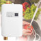 Instant Electric Water Heater,Mini Electric Water Heater for Kitchen 3000W Tankless Fast Heating Water Heater Anti-Leakage Protection, IPX4 Splash-Proof Water Heater (White)
