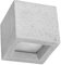 SOLLUX lighting LEO Wandleuchte Innen aus Beton – Wandbeleuchtung für Wohnzimmer und Esszimmer – Lampe für Flur, Betonlampe 12 x 12 x 10 cm
